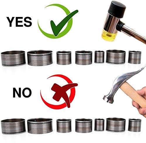 Marhynchus 7pcs Leather Round Hole Punch Set - 20mm to 45mm Cutting Dies for Perfect Holes - View 5 of 8