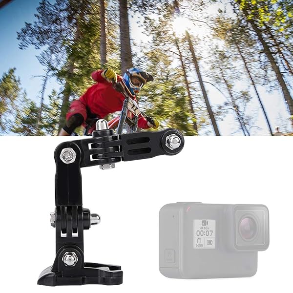 Serounder Adjustable Helmet Mount Arm for GoPro & Xiaoyi - Curved Adhesive Bracket for Sports Cameras - View 3 of 8