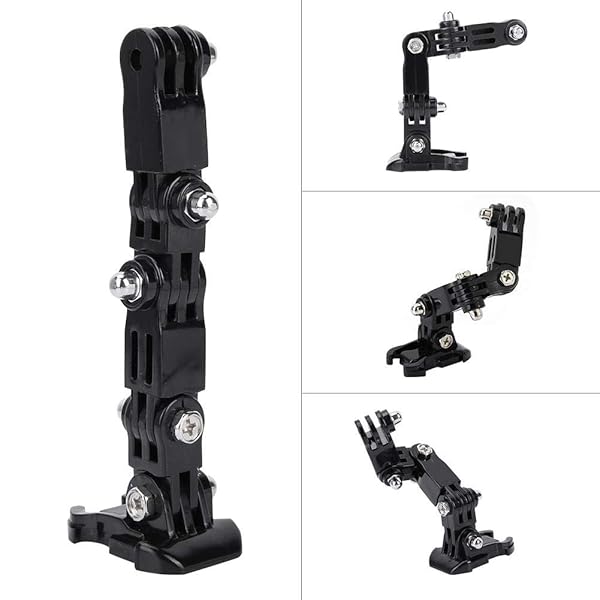 Serounder Adjustable Helmet Mount Arm for GoPro & Xiaoyi - Curved Adhesive Bracket for Sports Cameras - View 7 of 8