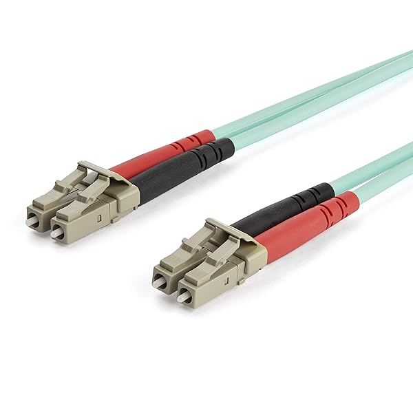 StarTech 7m OM3 LC to LC Multimode Duplex Fiber Optic Patch Cable Aqua 50/125 LSZH 10Gb