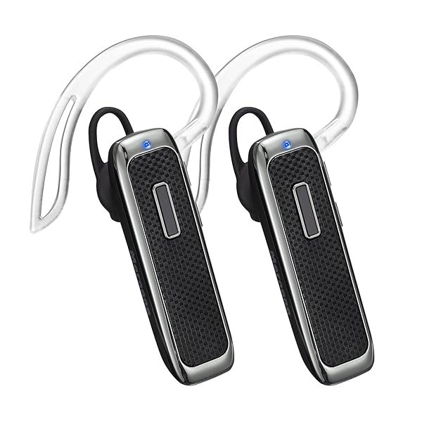 Marnana Buy Marnana Bluetooth Headset 2-Pack: 18H Playtime, Noise Cancelling Mic for iPhone, Samsung, Android - Perfect for Truck Drivers!