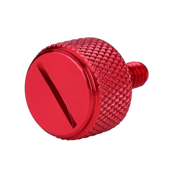 Dweekiy Anodized Aluminum Motorcycle Seat Bolt Mounting Screws - 5 Colors for 1996 & Later Models (Red) - View 2 of 8