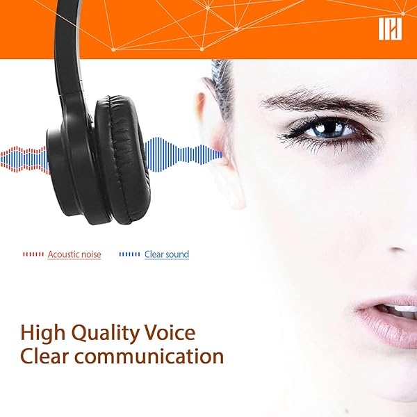 IPD IPD IPH-255 USB Headset with Noise Cancelling Microphone for Office and Call Center Compatible with Skype Teams Cisco Jabber Avaya and More - View 7 of 10