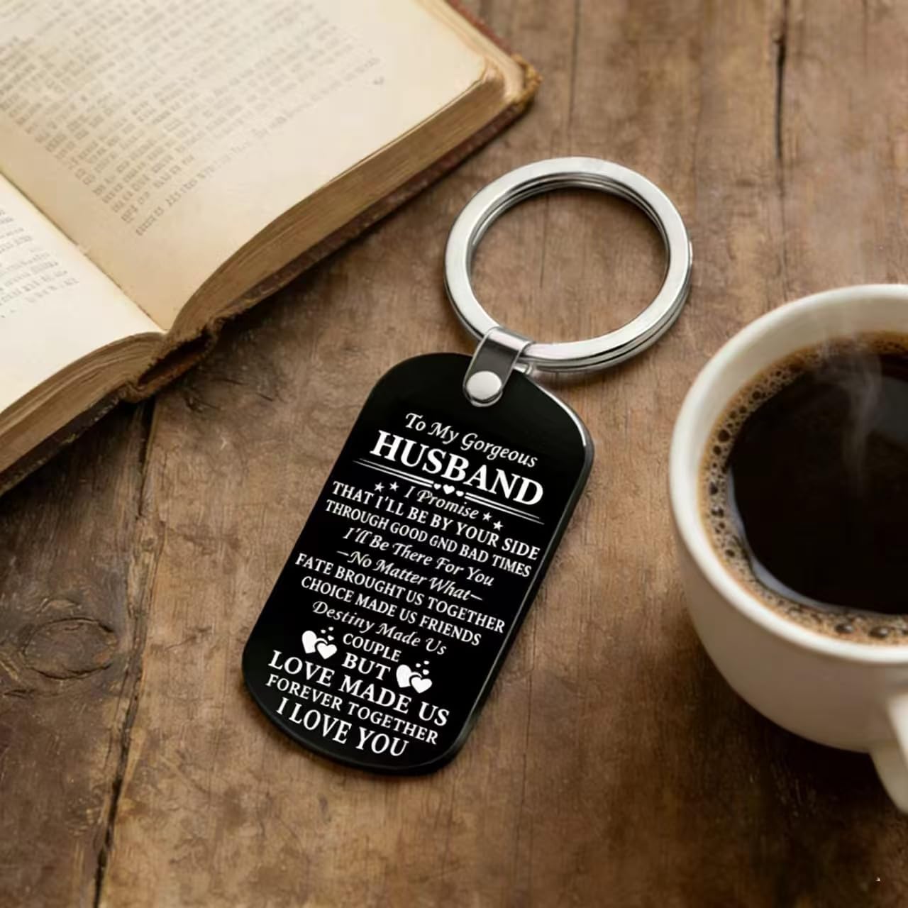 Udaney Udaney My Husband Pocket Watch Gifts for Him Birthday Graduation Present Engraved Pocket Watch for Men Best Gifts from Wife - View 4 of 6