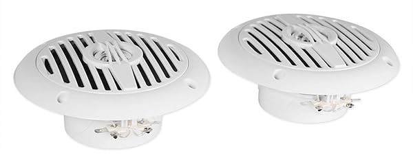 Rockville "Rockville MS40W White 4" Marine Boat Speakers - 200 Watt Compact & Powerful Sound" - View 3 of 7