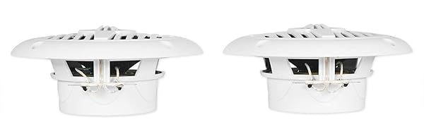Rockville "Rockville MS40W White 4" Marine Boat Speakers - 200 Watt Compact & Powerful Sound" - View 4 of 7