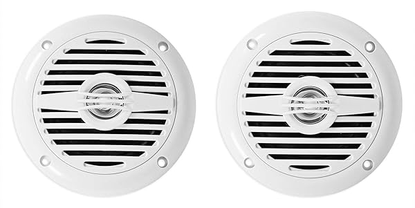 Rockville "Rockville MS40W White 4" Marine Boat Speakers - 200 Watt Compact & Powerful Sound" - View 2 of 7