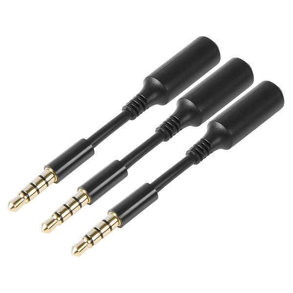 3-Pack 3.5mm AUX Extension Cable - Male to Female Audio Adapter for iPhone, iPod, Smartphone & Home Speakers