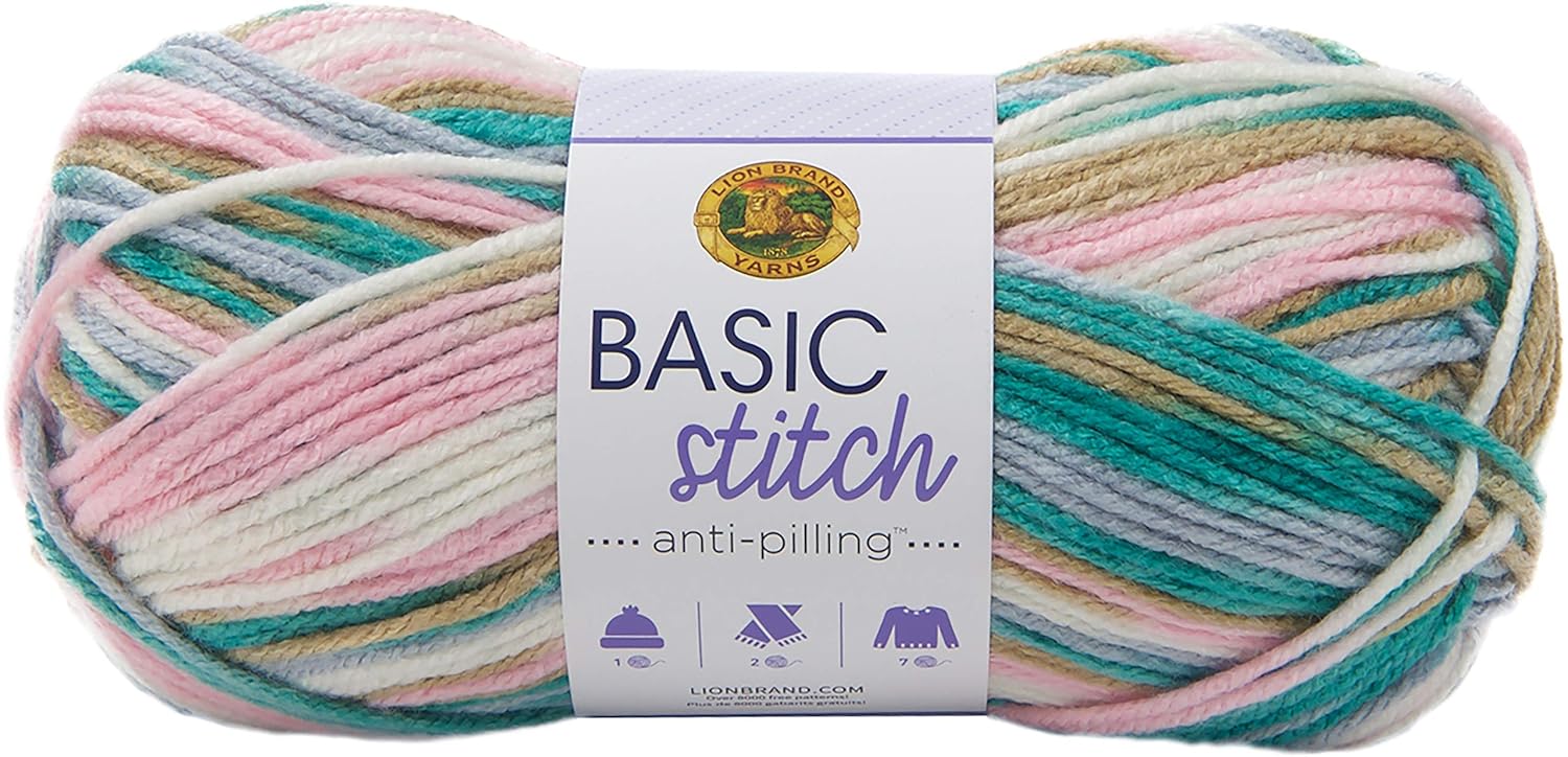 Lion Brand Yarn Lion Brand Yarn Basic Stitch Anti-Pilling Knitting Yarn 1-Pack Charcoal Heather Ideal for Crocheting and Knitting Projects - View 8 of 9