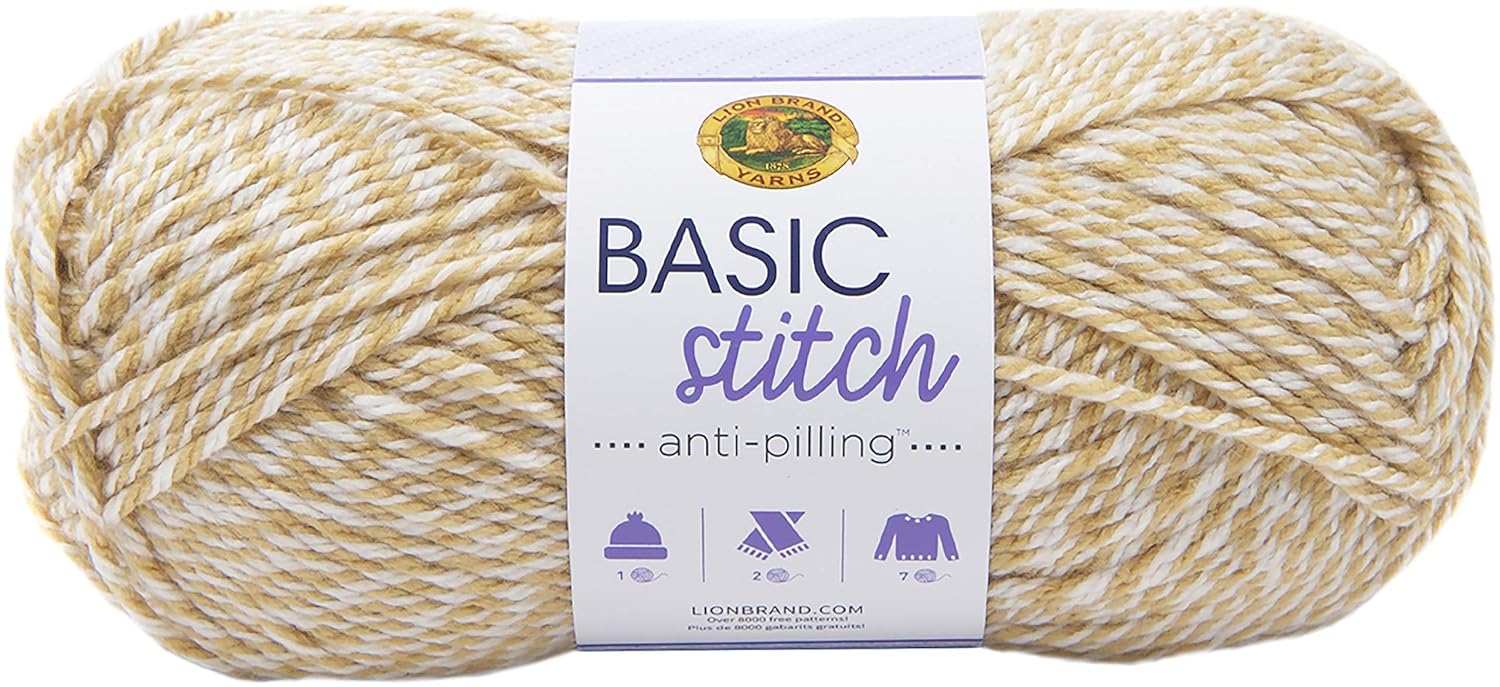 Lion Brand Yarn Lion Brand Yarn Basic Stitch Anti-Pilling Knitting Yarn 1-Pack Charcoal Heather Ideal for Crocheting and Knitting Projects - View 9 of 9