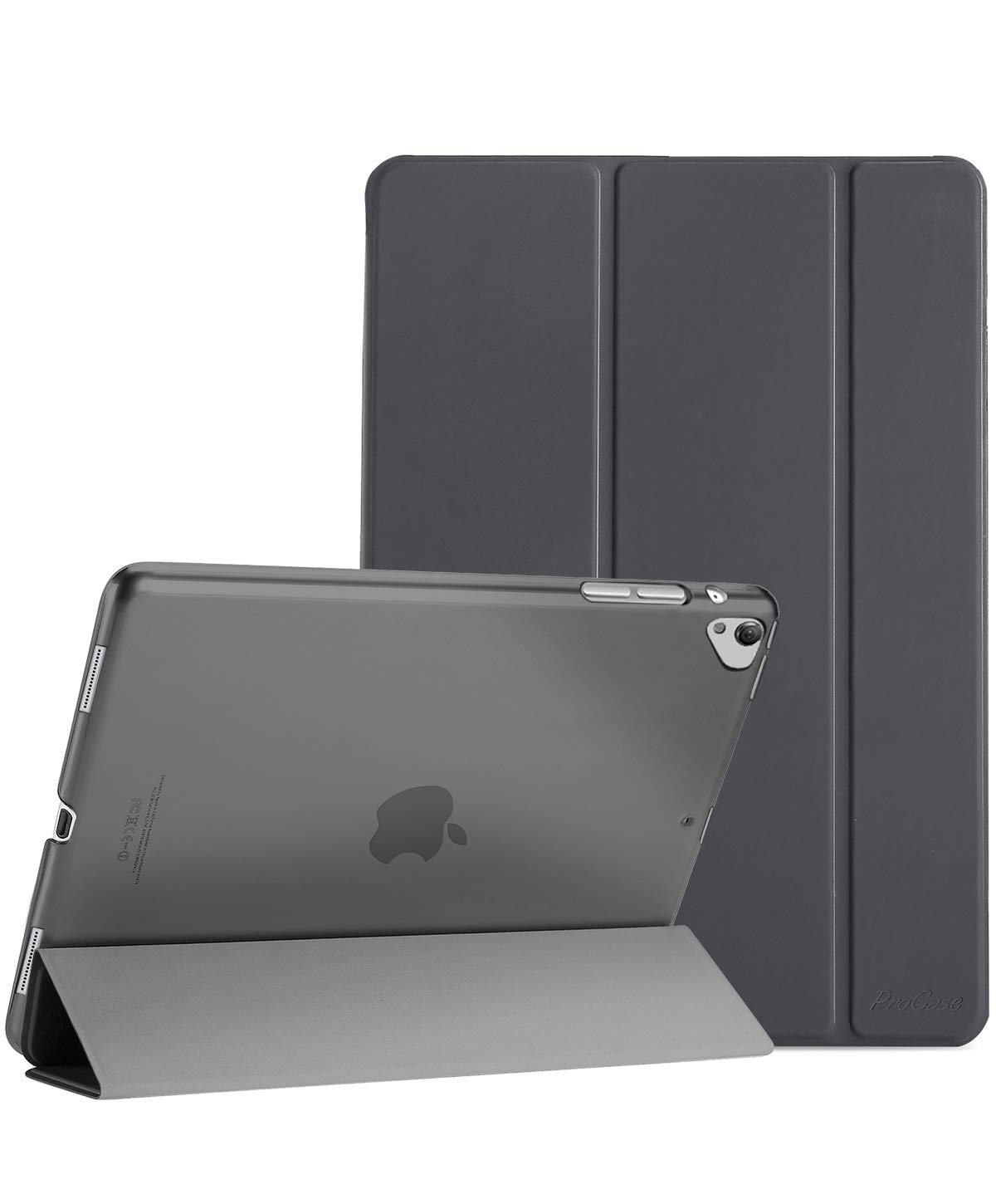 ProCase Smart Case for iPad Pro 12.9 1st and 2nd Gen Stand Cover Auto Sleep Wake Grey