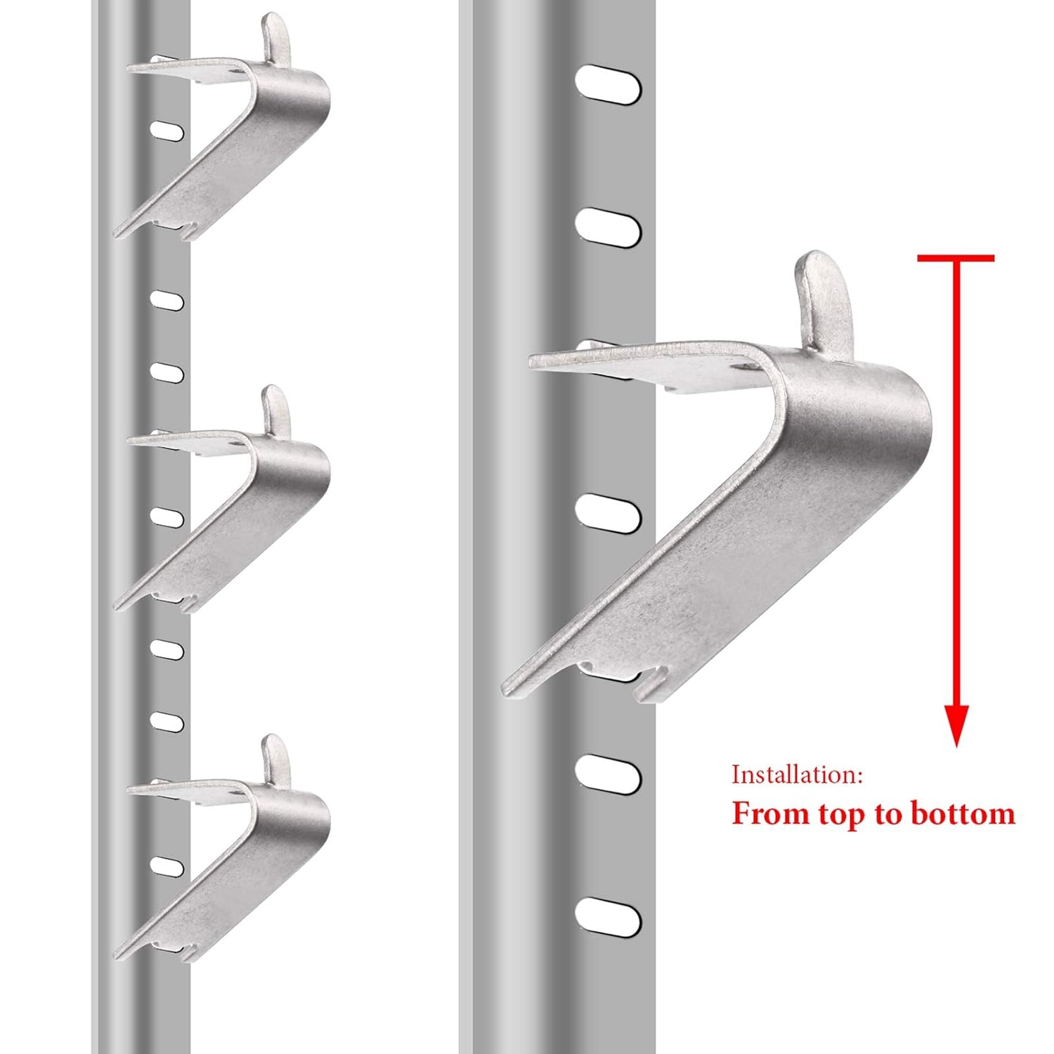 Hotop Hotop 8 Pieces Refrigerator Shelf Clips Commercial Replacement Rack Support for Freezer and Fridge Parts - View 5 of 6