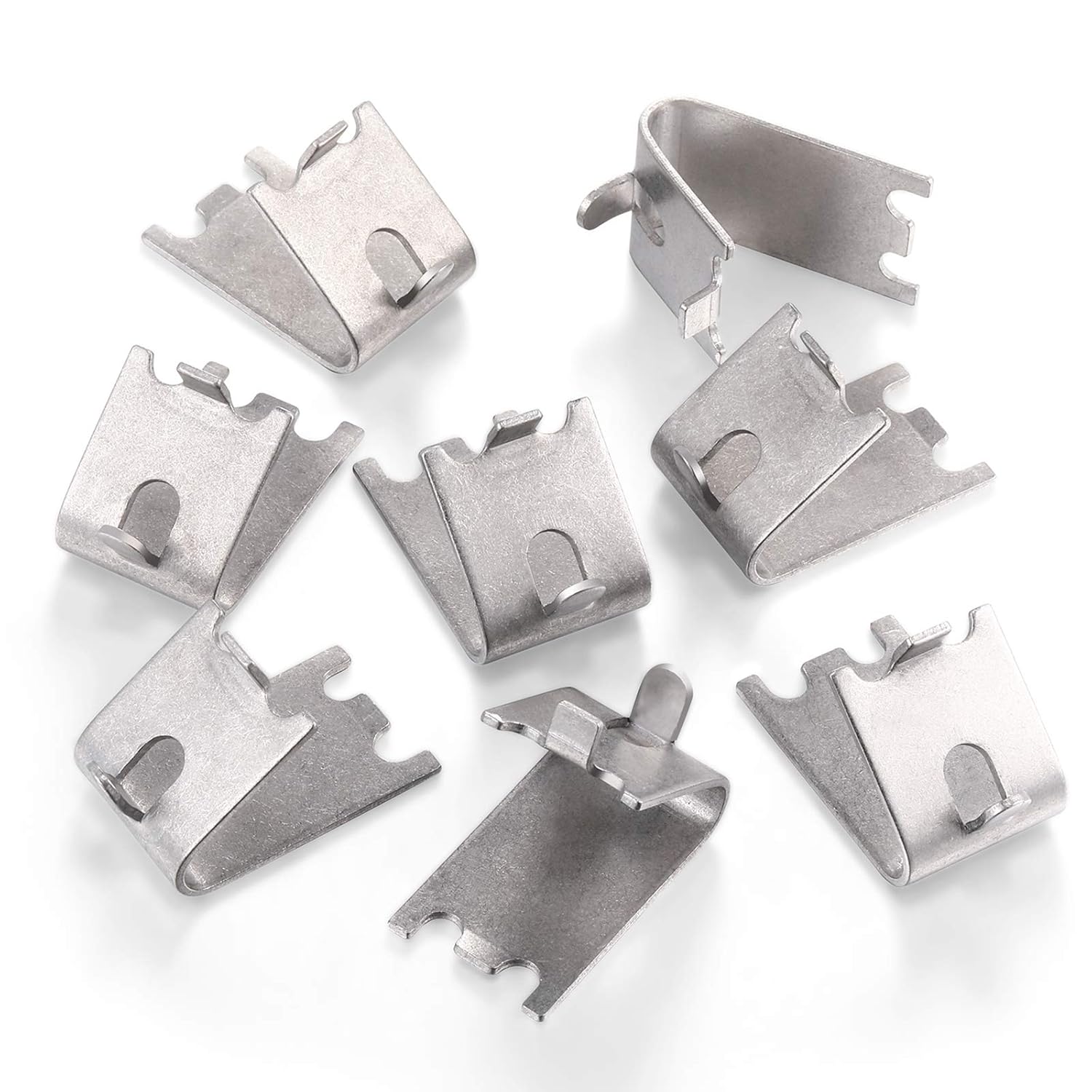 Hotop 8 Pieces Refrigerator Shelf Clips Commercial Replacement Rack Support for Freezer and Fridge Parts