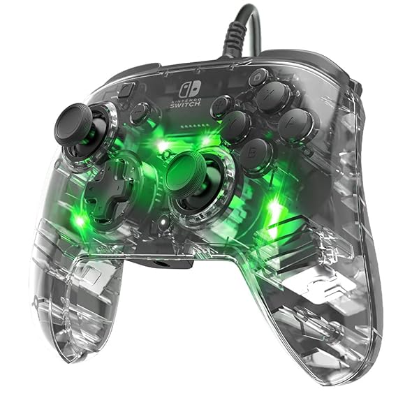 PDP Buy PDP Gaming Afterglow Deluxe+ LED Wired Nintendo Switch Pro Controller - RGB Lights & Dual Vibration