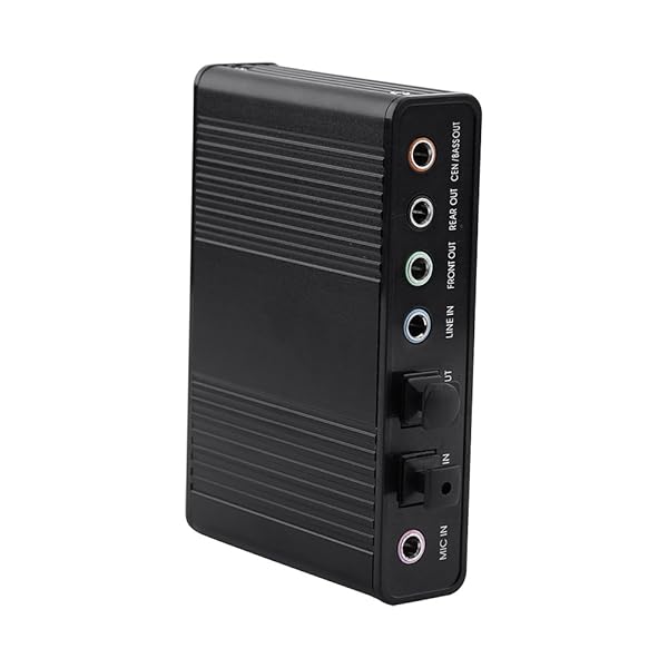 USB Sound Card: 6-Channel External Audio Adapter for Laptops & Desktops with SPDIF Output