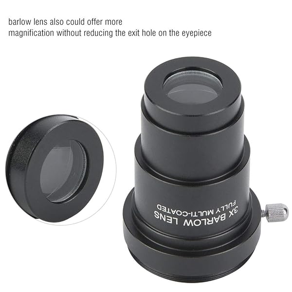 VBESTLIFE Vbestlife 3X Barlow Lens 1.25 Inch for Astronomical Telescope Eyepieces with M42x0.75 Thread Interface - View 2 of 7
