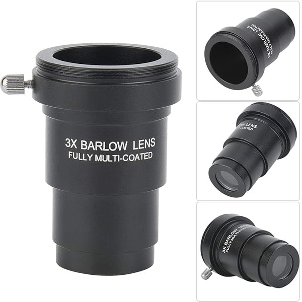 VBESTLIFE Vbestlife 3X Barlow Lens 1.25 Inch for Astronomical Telescope Eyepieces with M42x0.75 Thread Interface - View 4 of 7