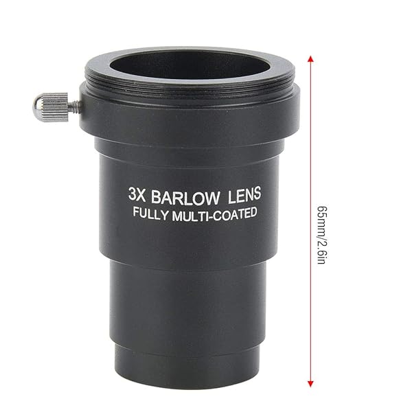 VBESTLIFE Vbestlife 3X Barlow Lens 1.25 Inch for Astronomical Telescope Eyepieces with M42x0.75 Thread Interface - View 6 of 7