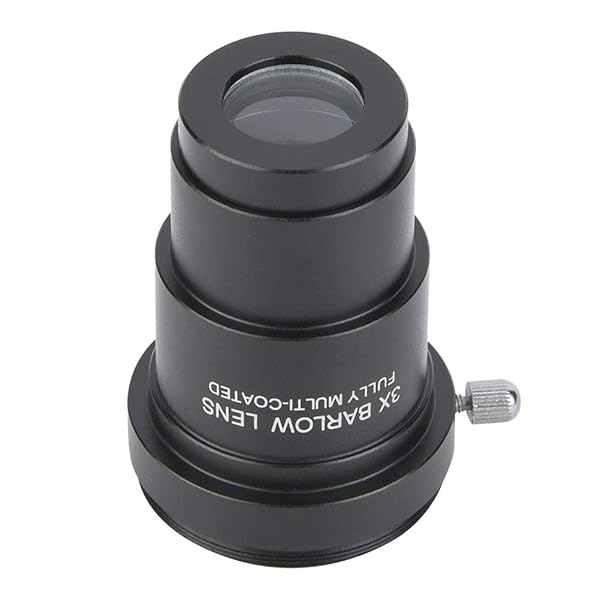 Vbestlife 3X Barlow Lens 1.25 Inch for Astronomical Telescope Eyepieces with M42x0.75 Thread Interface