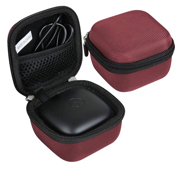 Hermitshell Hard Travel Case for Powerbeats Pro Wireless Earphones Red Durable Design