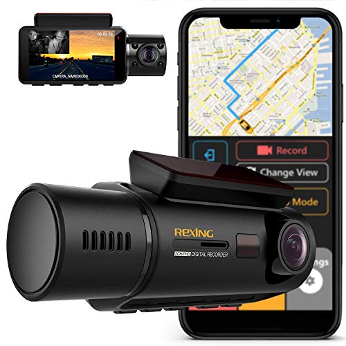 Rexing V3 Dual Camera Dash Cam: Full HD 1080p, WiFi & GPS for Ultimate Car Security