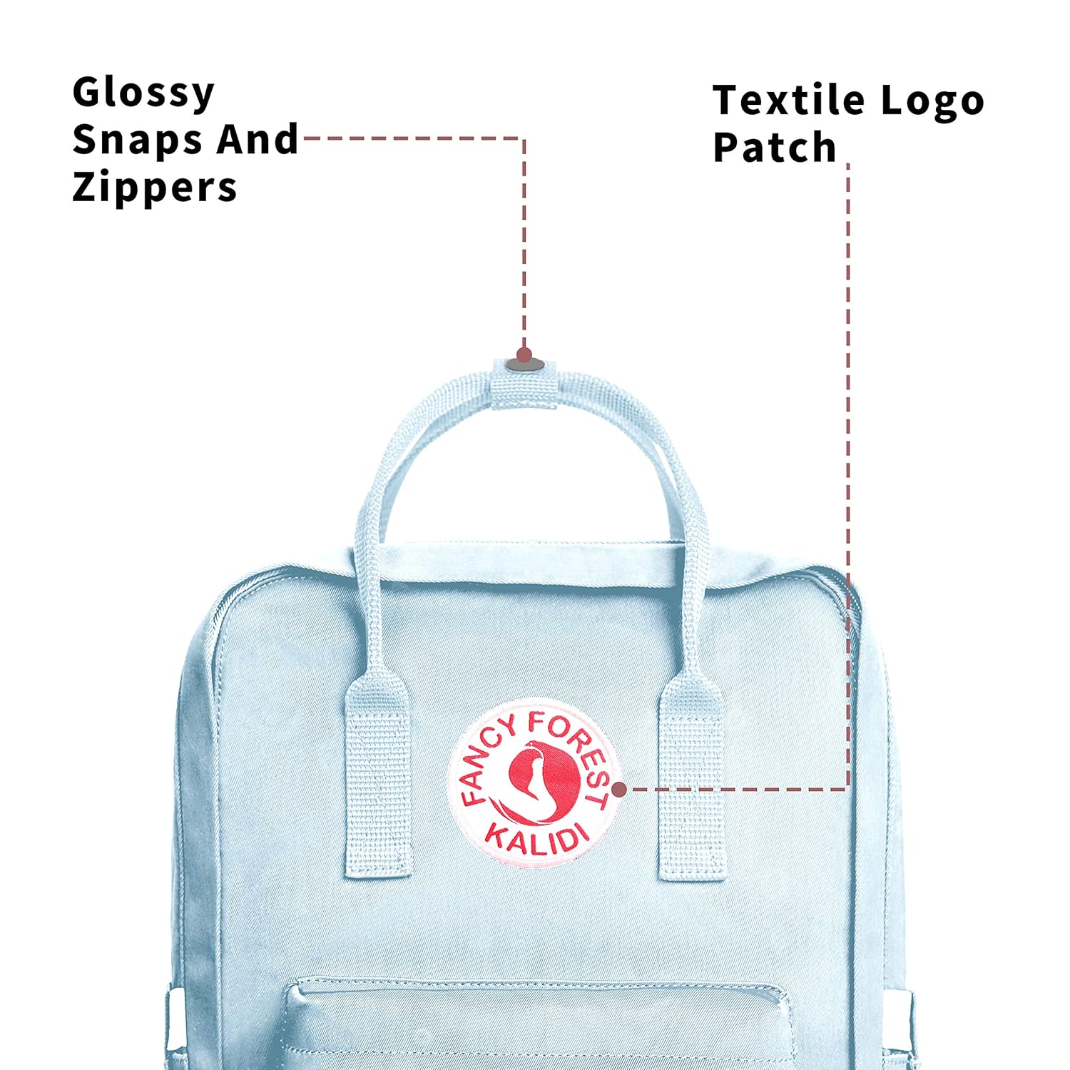 KALIDI KALIDI Sky Blue Casual Laptop Backpack 15 Inches Classic Rucksack for Travel College Hiking Gym Outdoor Daypack - View 2 of 9