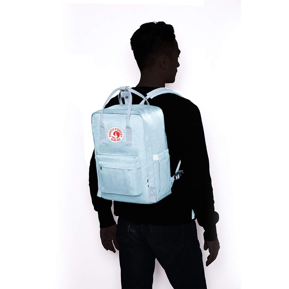 KALIDI KALIDI Sky Blue Casual Laptop Backpack 15 Inches Classic Rucksack for Travel College Hiking Gym Outdoor Daypack - View 6 of 9