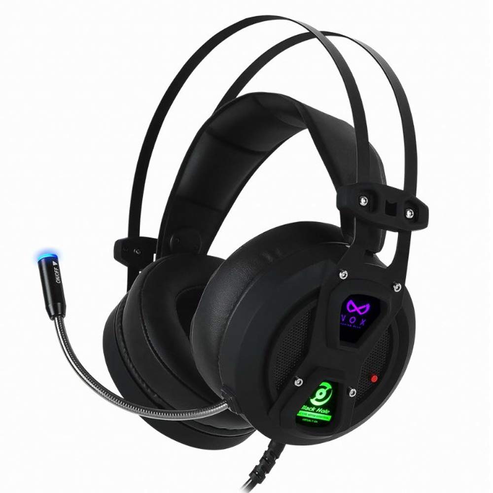 NOX XTREME PRODUCTS NOX ANC Active Noise Cancelling Gaming Headset with 7.1 Surround Sound Comfortable Leather Earbuds for PC and Notebook