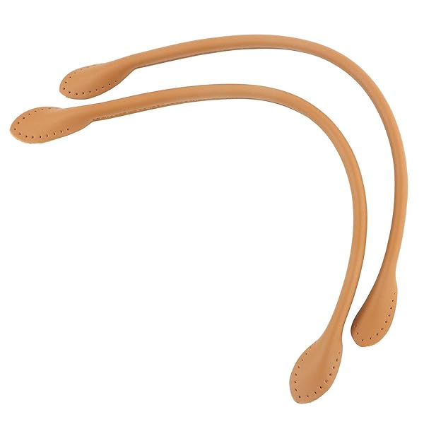 Hztyyier 2Pcs Genuine Leather Purse Handles - Durable Cowhide Bag Straps for Handbags (Brown) - View 6 of 9