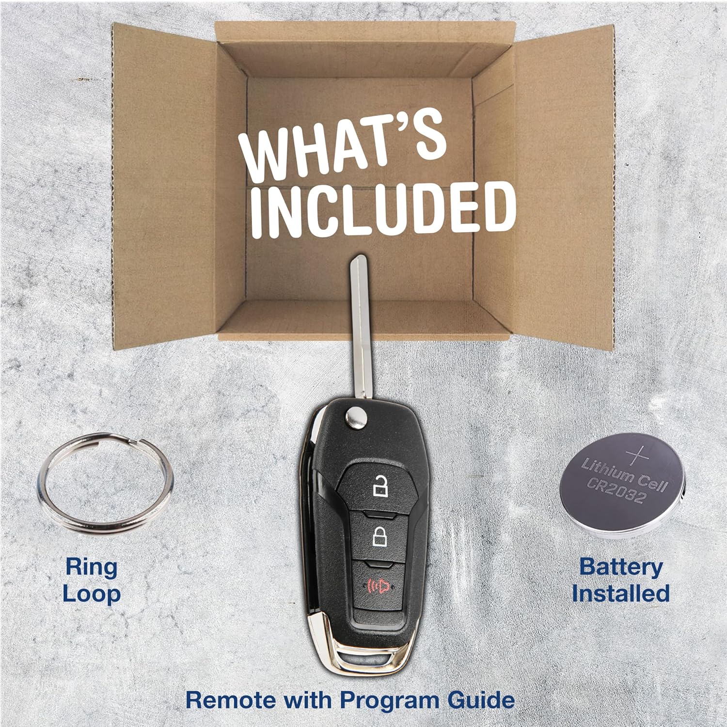 KeylessOption KeylessOption Key Fob Replacement for Ford Bronco EcoSport Escape Expedition Explorer F150 Maverick Ranger 2015 to 2022 - View 3 of 9