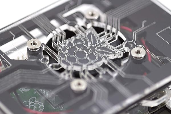 C4Labs C4Labs Zebra Virtue Fan Case for Raspberry Pi 4B 3 2 and B Black Ice High Performance Cooling Solution - View 2 of 5