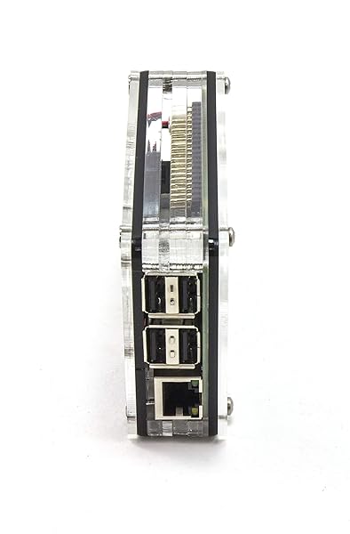 C4Labs C4Labs Zebra Virtue Fan Case for Raspberry Pi 4B 3 2 and B Black Ice High Performance Cooling Solution - View 4 of 5