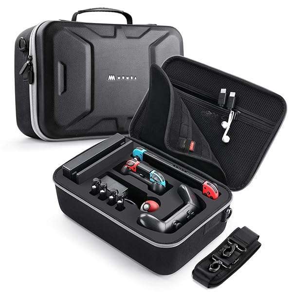 Mumba Buy Mumba Deluxe Carrying Case for Nintendo Switch OLED - Large Capacity Travel Pouch for Console & Accessories