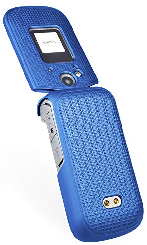 Nakedcellphone Sonim XP3 Case with Clip & Holster - Cobalt Blue Protective Snap-On Cover for XP3800 Flip Phone - View 5 of 9