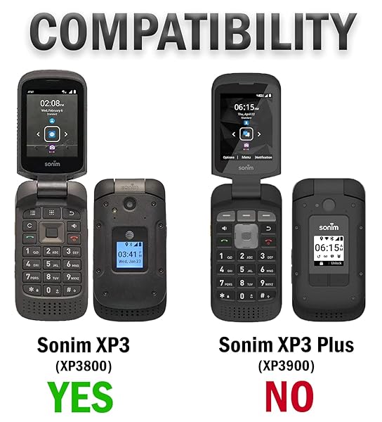 Nakedcellphone Sonim XP3 Case with Clip & Holster - Cobalt Blue Protective Snap-On Cover for XP3800 Flip Phone - View 7 of 9