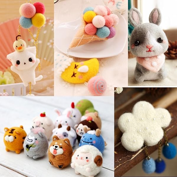 Hztyyier Soft Green Wool Roving Yarn for DIY Crafts - 55g Felting Wool Fiber for Handcraft Projects - View 4 of 8