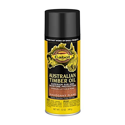 Cabot Cabot Australian Timber Oil Stain & Protector - Mahogany Flame 12 oz Aerosol Can for Durable Wood Care