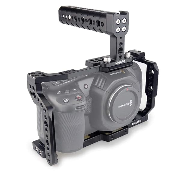 MAGICRIG MagicRig BMPCC 4K/6K Cage with Top Handle: Perfect Mount for Microphone, Monitor & LED Light - View 6 of 7