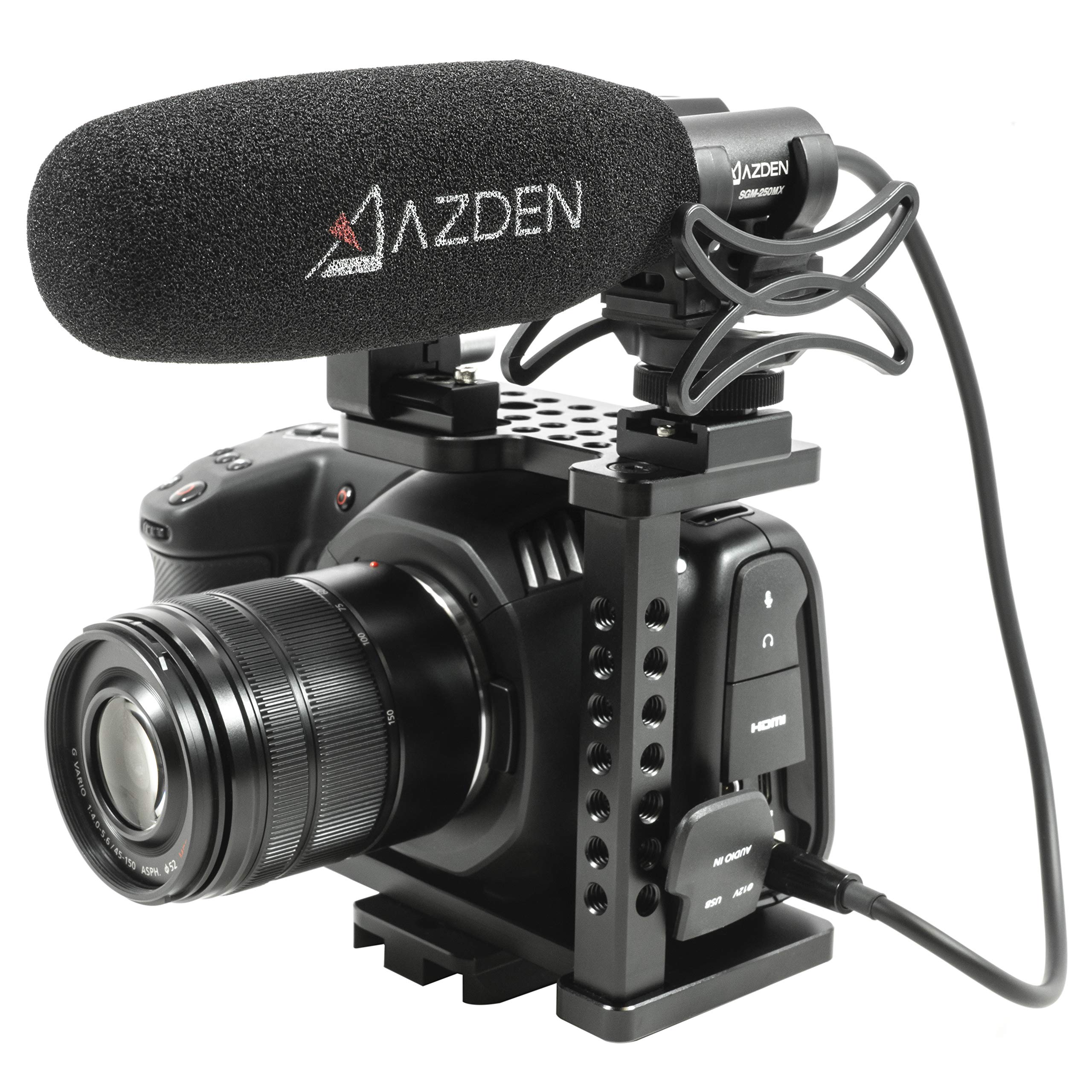 AZDEN SGM-250MX Compact Cine Shotgun Microphone with Mini XLR Output for Professional Audio Recording - View 4 of 6
