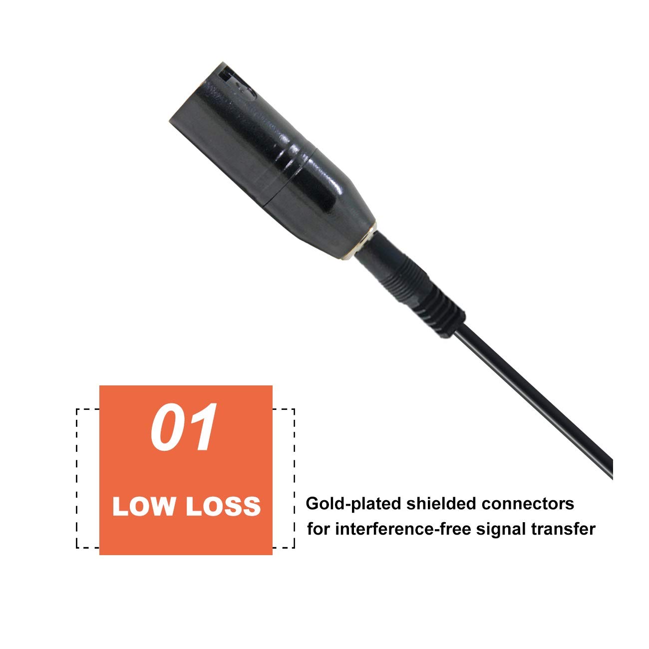 Ancable Ancable 3.5mm to XLR Adapter 2-Pack: Mini-Jack Female to 3-Pin Male for Camcorders & Mixers - View 3 of 7