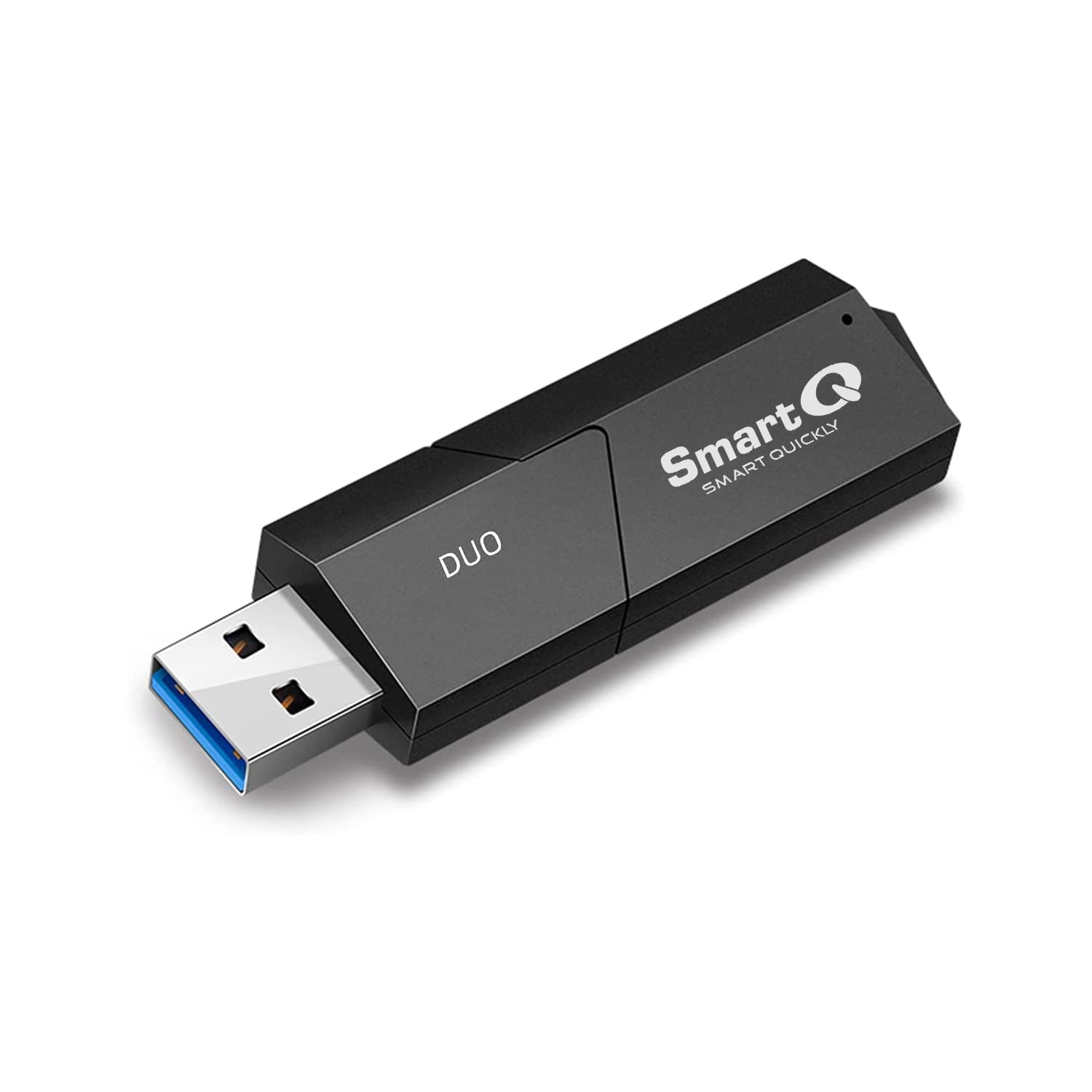 SmartQ SmartQ C307 DUO USB 3.0 SD Card Reader Portable Adapter for SD Micro SD SDXC SDHC for Mac Windows Linux PC Laptop Switch