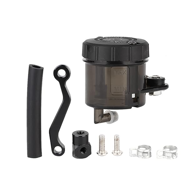 Acouto Universal Motorcycle Brake Reservoir Kit - ABS Fluid Cup for Clutch & Master Cylinder Modification