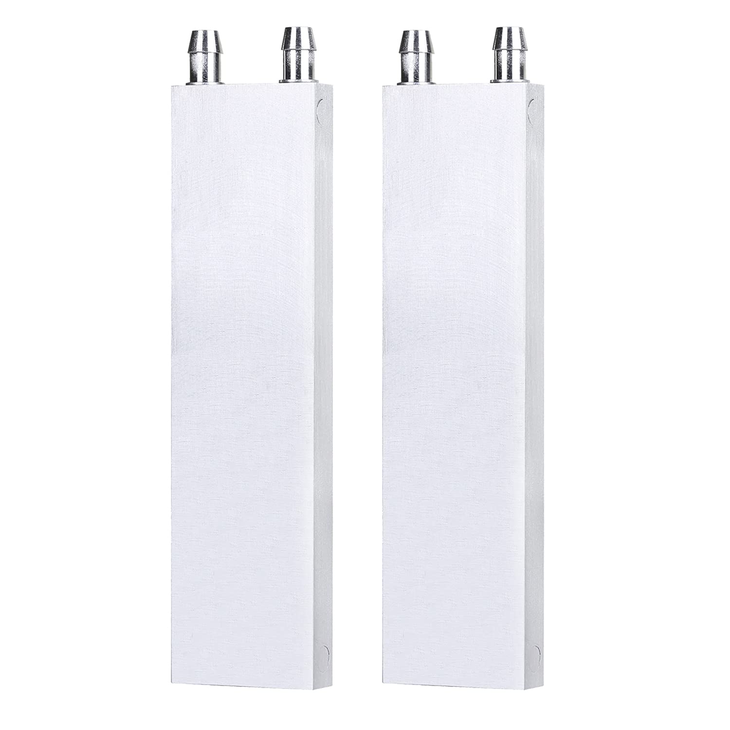 Clyxgs Clyxgs Aluminum Water Cooling Block Liquid Cold Plate Heat Sink for CPU and Graphics Radiator 40x160x12mm 2pcs
