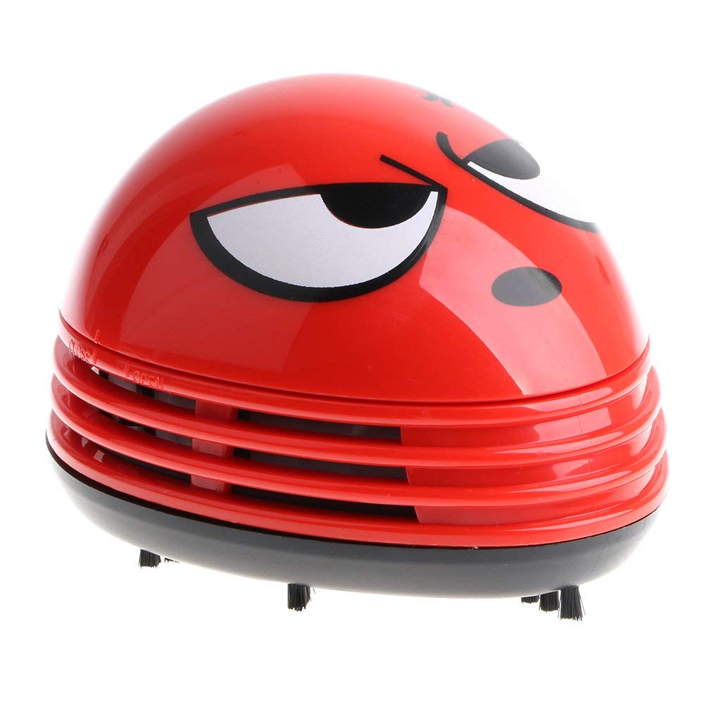 E ECSEM Cute Portable Cartoon Mini Desktop Vacuum Cleaner for Easy Dust Removal Black - View 2 of 3