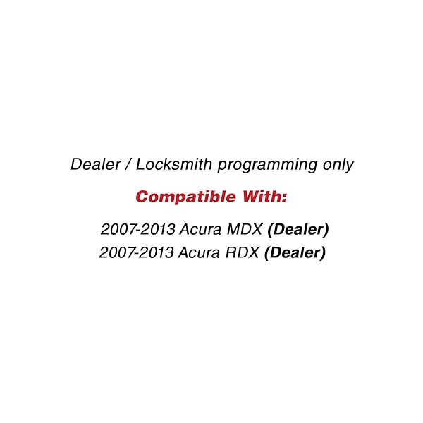 KeylessOption KeylessOption Keyless Entry Remote Fob Ignition Car Flip Key Pack for Acura MDX RDX 2007 to 2013 - View 4 of 7