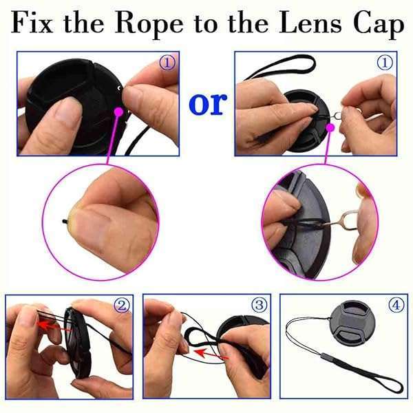 ULBTER ULBTER 55mm Lens Cap Cover for Sony E-Mount FE 28-70mm - 2 Pack for Alpha A7 Series Cameras - View 7 of 8