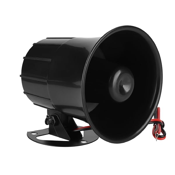 Dioche Wired Electric Siren Horn 110dB for Indoor Outdoor Security Protection System with Bracket DC 12V Loud Alarm - View 8 of 10