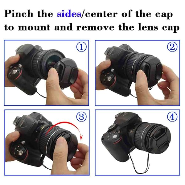 ULBTER 67mm Lens Cap Cover with Leash for Nikon AF-S Lenses - ULBTER 2 Pack for D7200, D7100, D800 & More - View 7 of 7