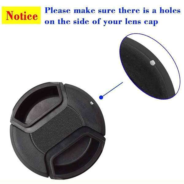 ULBTER ULBTER 5 Pack Elastic Lens Cap Keeper - Prevent Lost Lens Caps for Canon, Nikon, Sony, Fujifilm & More DSLR Cameras - View 4 of 8