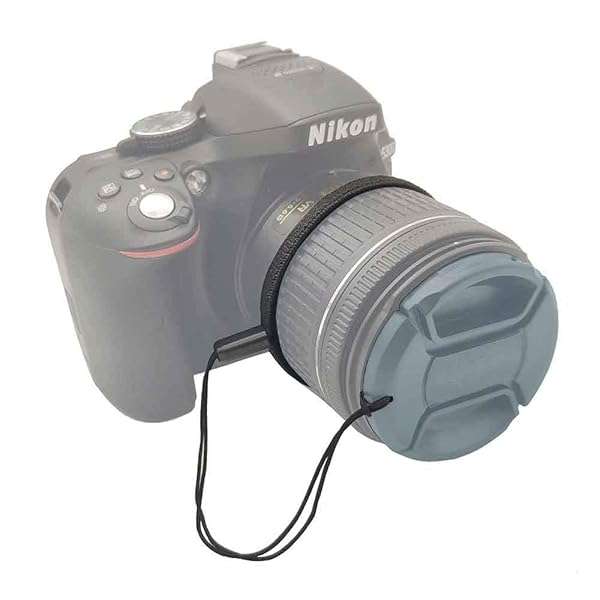 ULBTER ULBTER 5 Pack Elastic Lens Cap Keeper - Prevent Lost Lens Caps for Canon, Nikon, Sony, Fujifilm & More DSLR Cameras - View 7 of 8